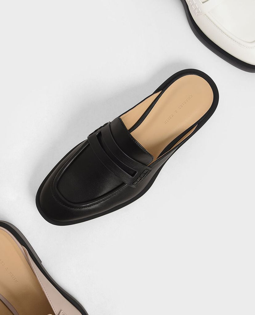 CHARLES & KEITH - Giày đế bệt nữ Penny Loafer