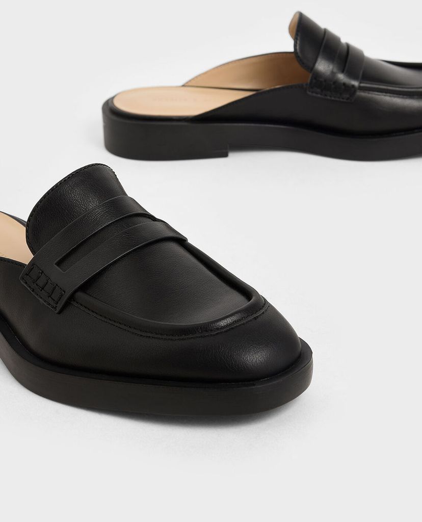 CHARLES & KEITH - Giày đế bệt nữ Penny Loafer