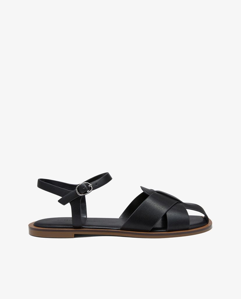 CHARLES & KEITH - Giày sandals nữ bít mũi phối quai thời trang
