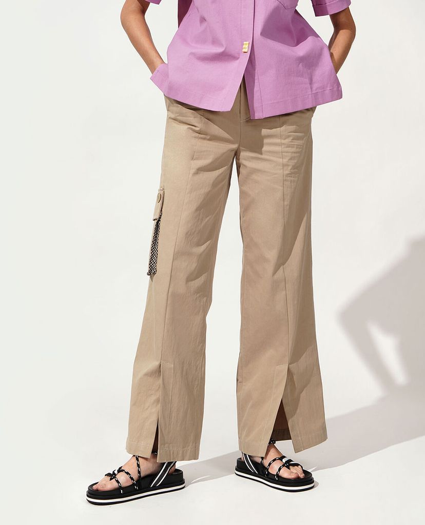 CHARLES & KEITH - Giày sandal nữ quai ngang Two Tone Grosgrain & Rope