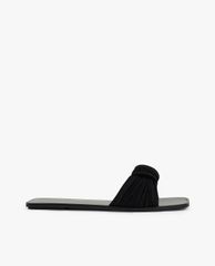CHARLES & KEITH - Dép nữ quai ngang xếp nếp thời trang