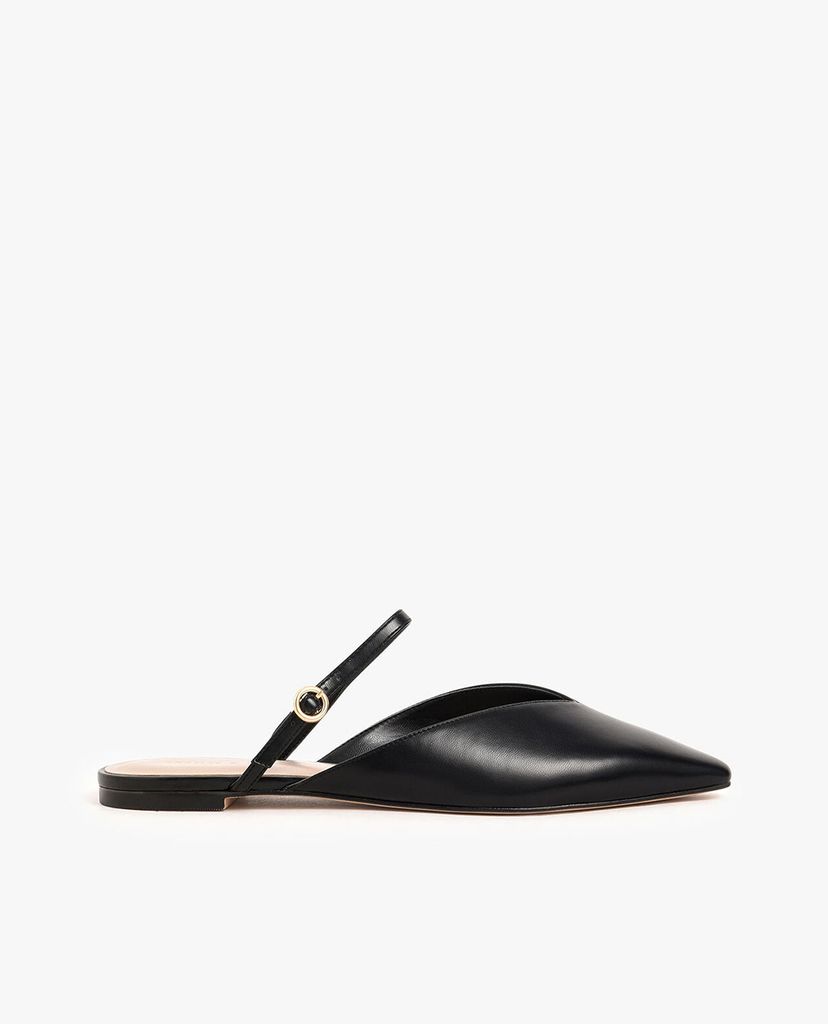 CHARLES & KEITH - Giày đế bệt mũi nhọn V Cut Mary Jane