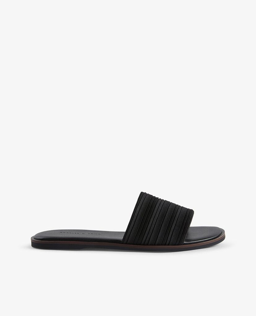 CHARLES & KEITH - Dép nữ quai ngang thời trang