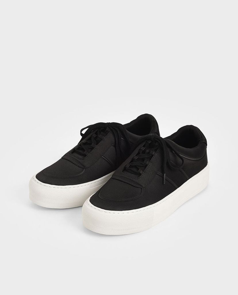CHARLES & KEITH - Giày thể thao nữ Satin Platform