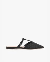 CHARLES & KEITH - Giày đế bệt nữ mũi nhọn Woven T Bar