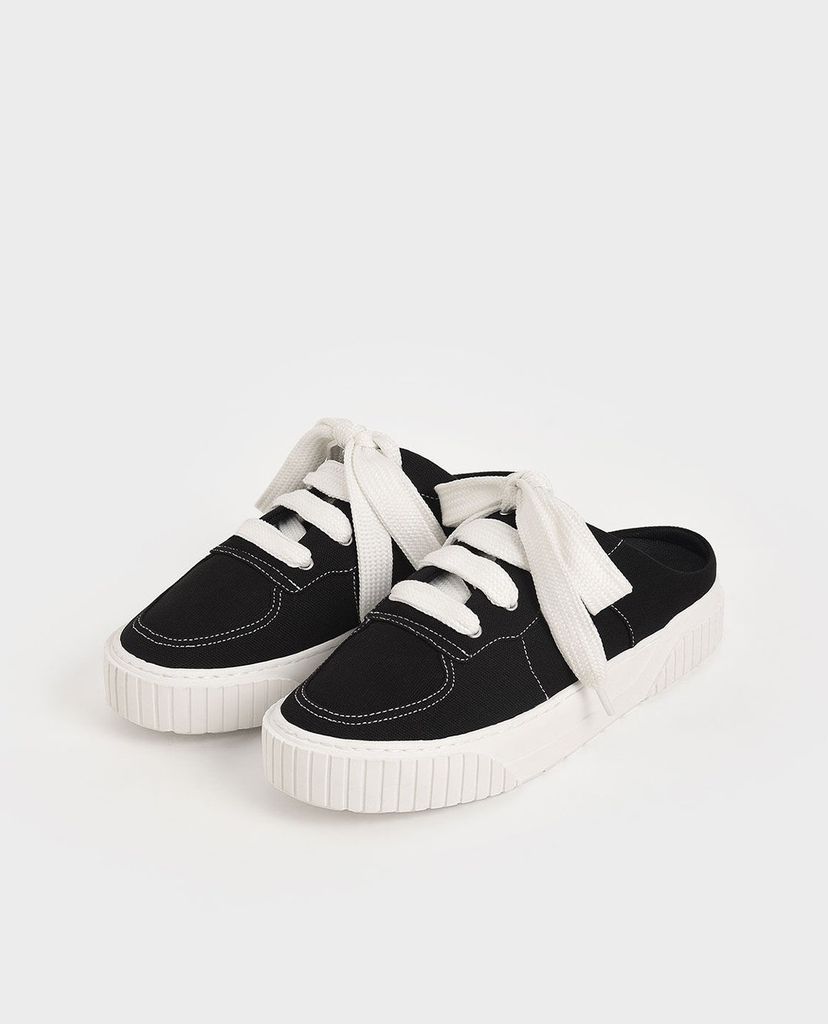 CHARLES & KEITH - Giày sneakers nữ Microsuede Slip On