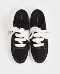 CHARLES & KEITH - Giày sneakers nữ Microsuede Slip On