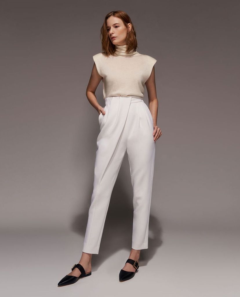 CHARLES & KEITH - Giày đế bệt nữ mũi nhọn Satin Buckle Strap