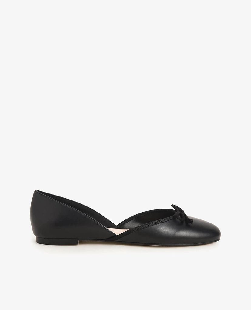 CHARLES & KEITH - Giày búp bê nữ mũi tròn Bow Dorsay