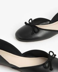CHARLES & KEITH - Giày búp bê nữ mũi tròn Bow Dorsay