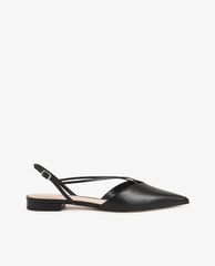 CHARLES & KEITH - Giày đế bệt mũi nhọn dây chéo Strappy Ballerina