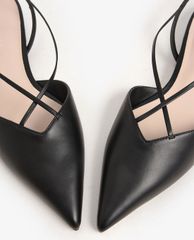 CHARLES & KEITH - Giày đế bệt mũi nhọn dây chéo Strappy Ballerina