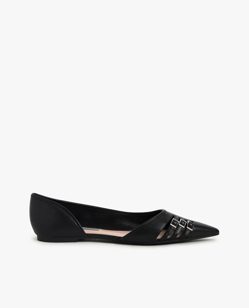 CHARLES & KEITH - Giày búp bê nữ mũi nhọn Half D'Orsay Cut Out