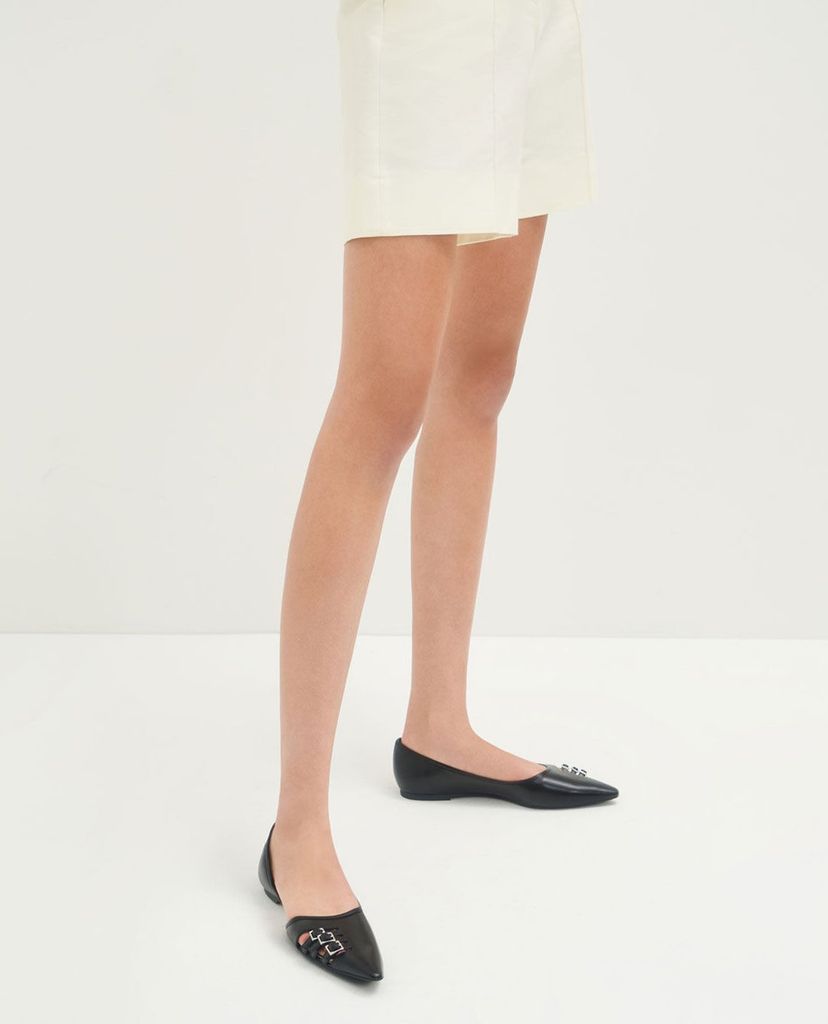 CHARLES & KEITH - Giày búp bê nữ mũi nhọn Half D'Orsay Cut Out