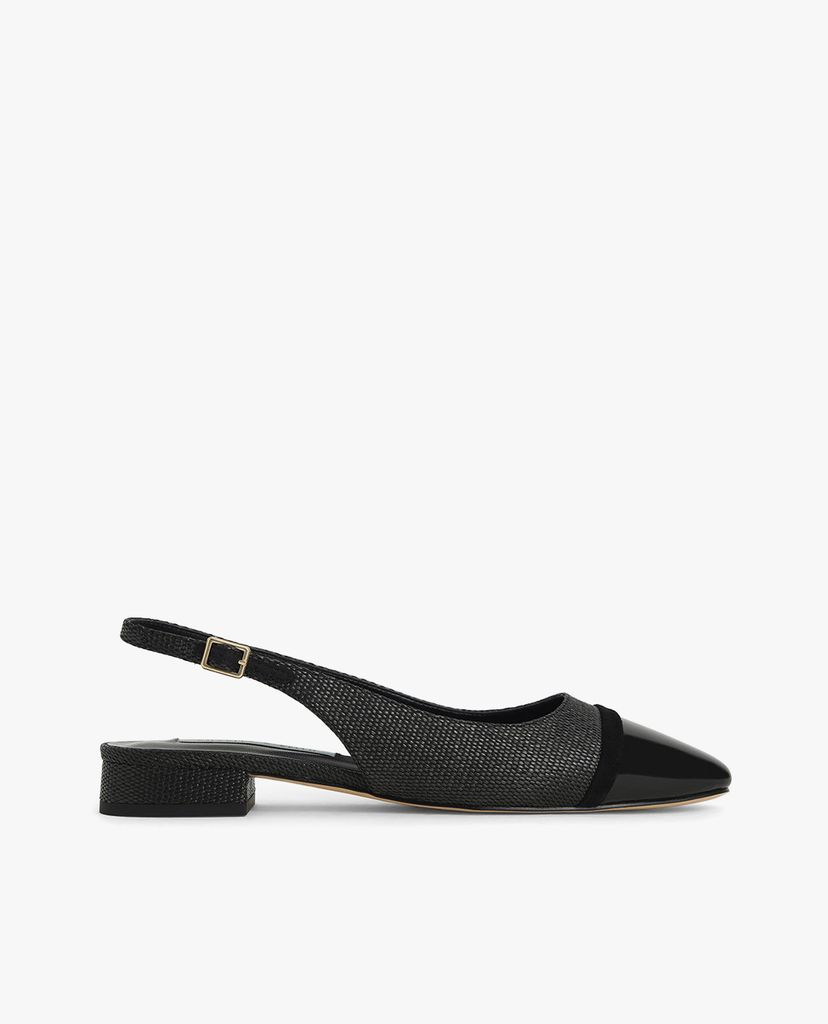 CHARLES & KEITH - Giày đế bệt nữ mũi tròn Slingback Ballerinas