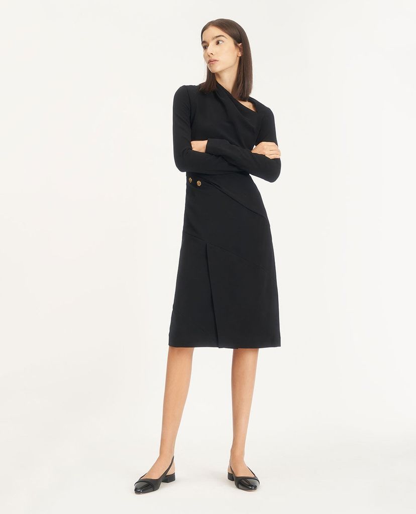 CHARLES & KEITH - Giày đế bệt nữ mũi tròn Slingback Ballerinas