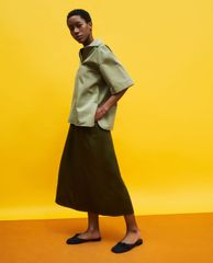 CHARLES & KEITH - Giày mules nữ mũi tròn Knotted Fabric