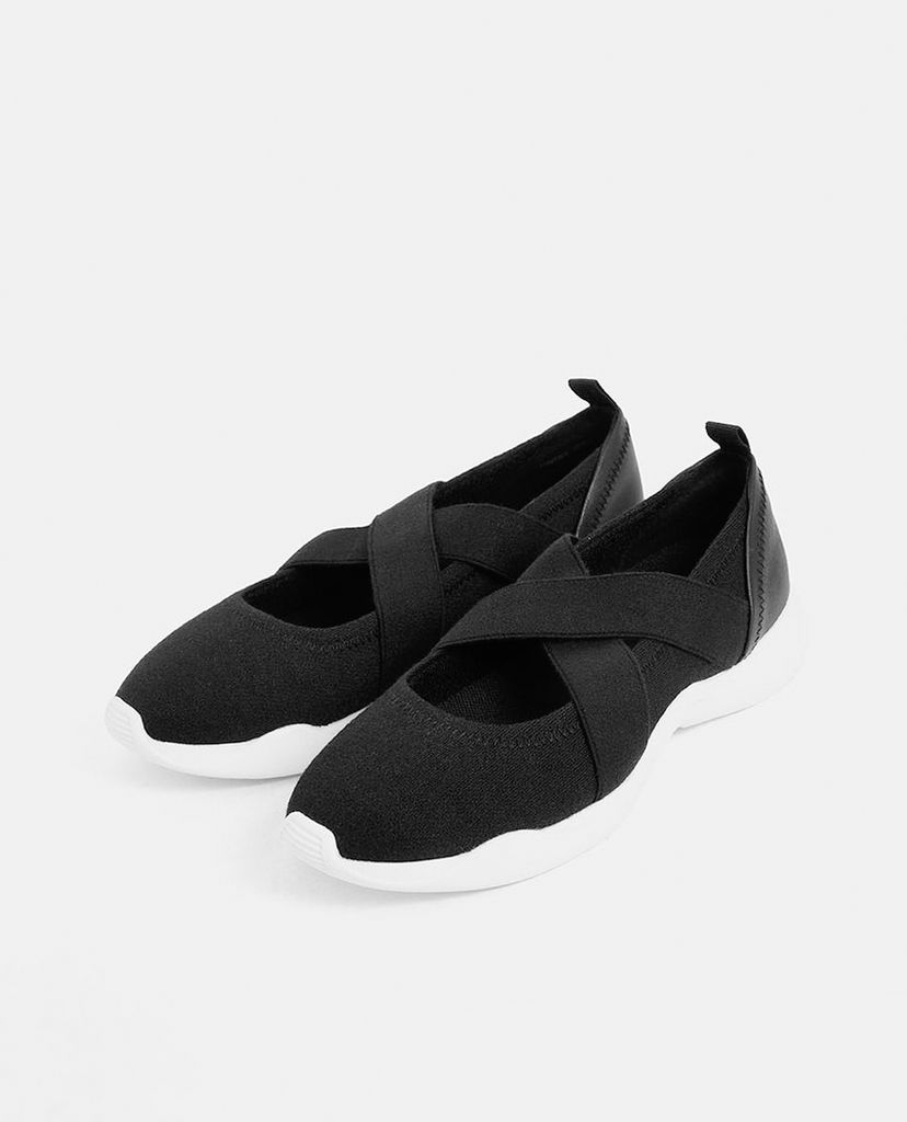 CHARLES & KEITH - Giày sneaker nữ quai chéo Criss Cross Slip On