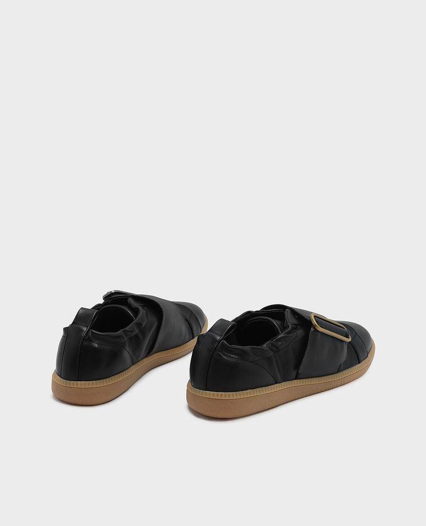 CHARLES & KEITH - Giày thể thao nữ trẻ trung phối quai ngang bảng lớn
