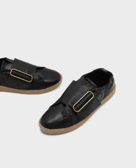 CHARLES & KEITH - Giày thể thao nữ trẻ trung phối quai ngang bảng lớn