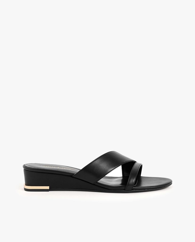 CHARLES & KEITH - Giày đế xuồng hở mũi Strappy Wedges