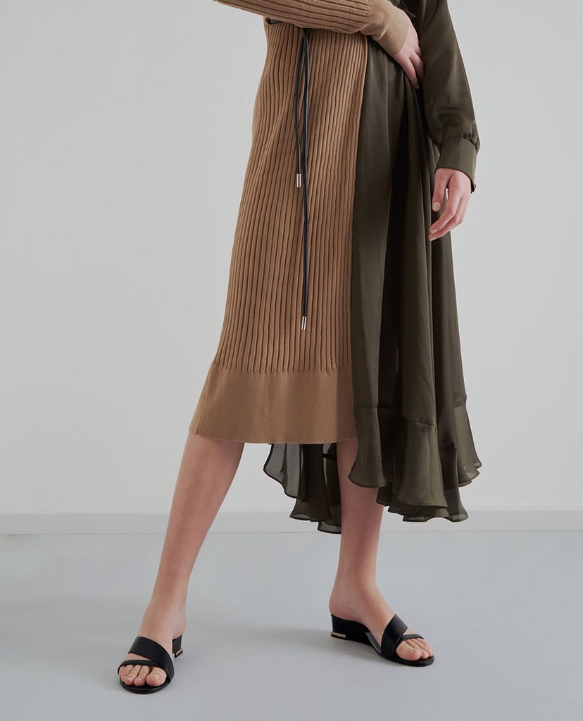 CHARLES & KEITH - Giày đế xuồng hở mũi Strappy Wedges