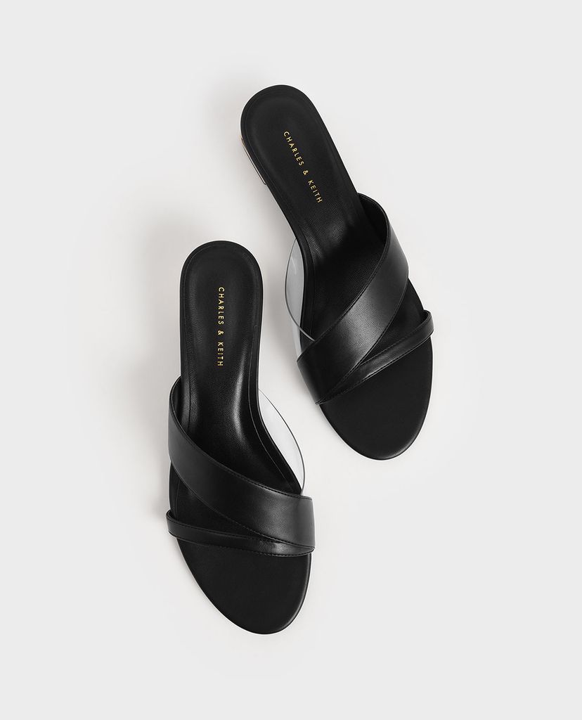 CHARLES & KEITH - Giày đế xuồng hở mũi Strappy Wedges