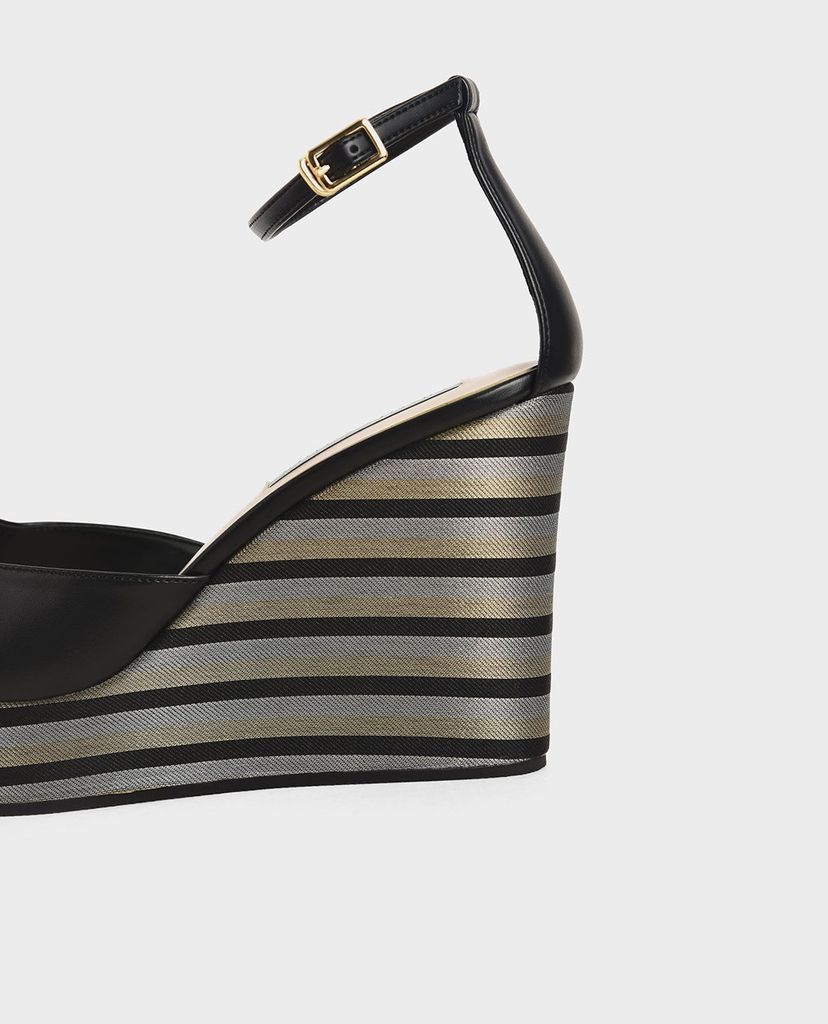 CHARLES & KEITH - Giày đế xuồng quai ngang thời trang