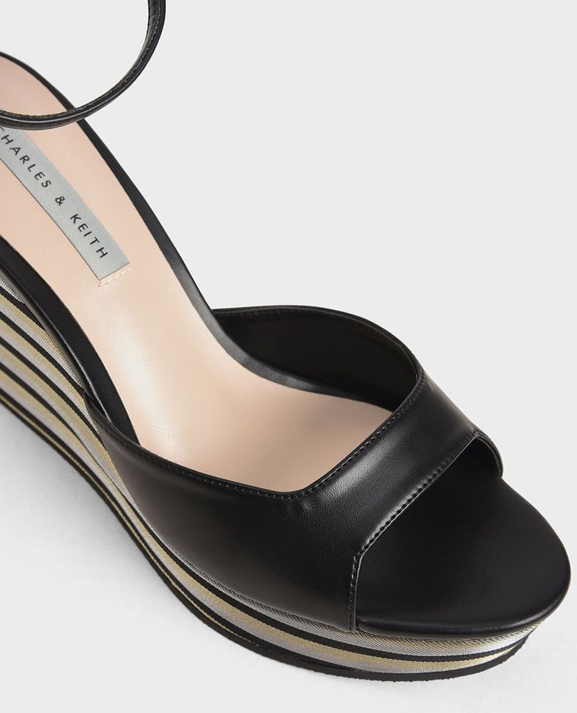 CHARLES & KEITH - Giày đế xuồng quai ngang thời trang