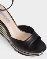 CHARLES & KEITH - Giày đế xuồng quai ngang thời trang