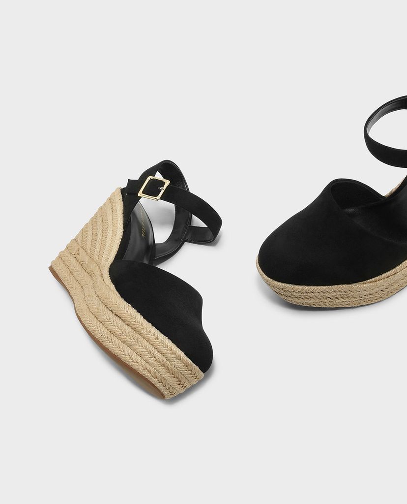 CHARLES & KEITH - Giày đế xuồng Espadrille Wedges