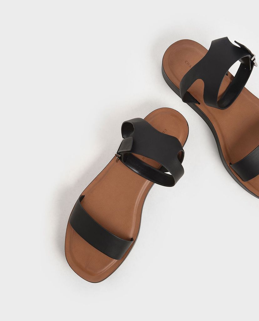 CHARLES & KEITH - Giày sandal nữ quai ngang Ankle Strap Platform