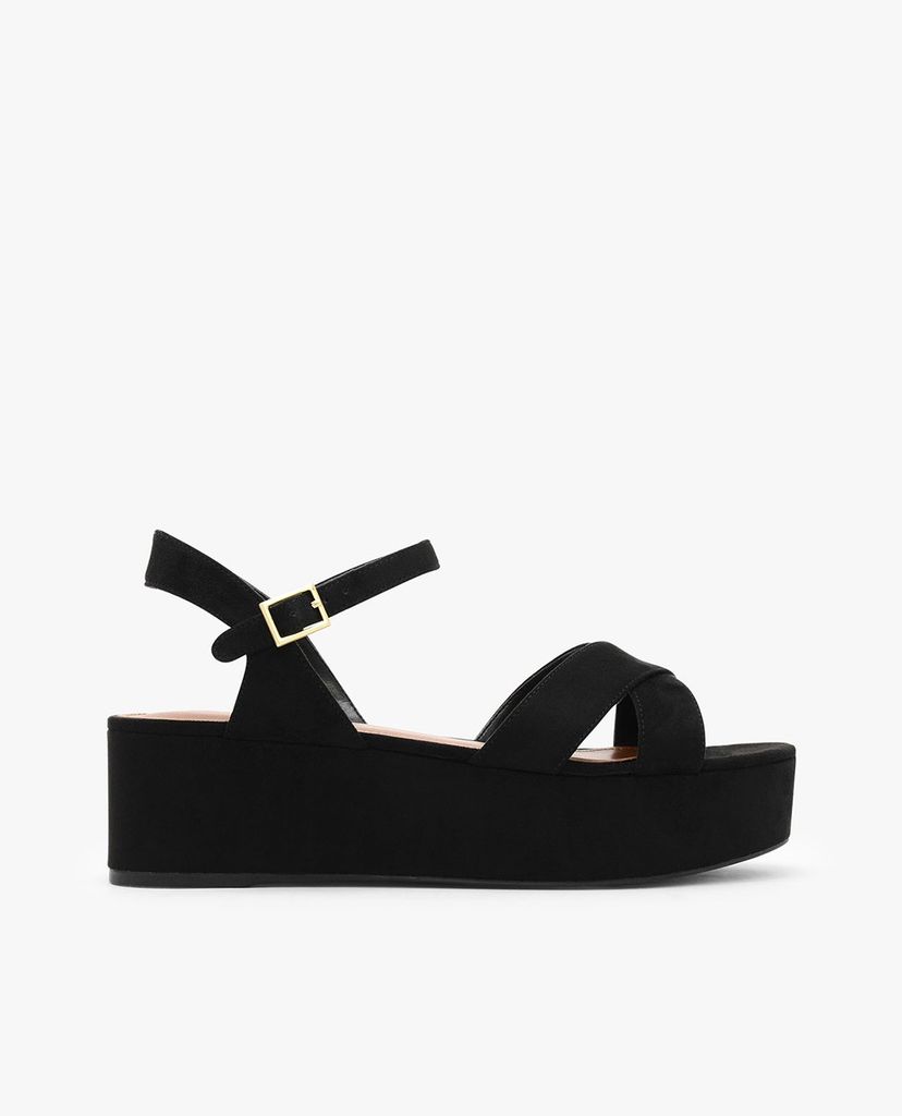 CHARLES & KEITH - Giày đế xuồng hở mũi Crossband Flatforms