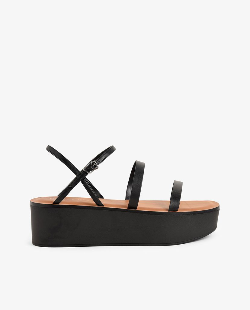 CHARLES & KEITH - Giày đế xuồng dây mảnh Strappy Flatform