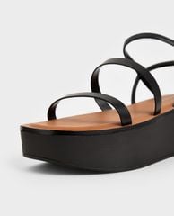 CHARLES & KEITH - Giày đế xuồng dây mảnh Strappy Flatform