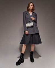 CHARLES & KEITH - Giày boots nữ thắt dây Combat Boots