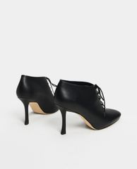 CHARLES & KEITH - Giày boots nữ cổ thấp thắt dây hiện đại