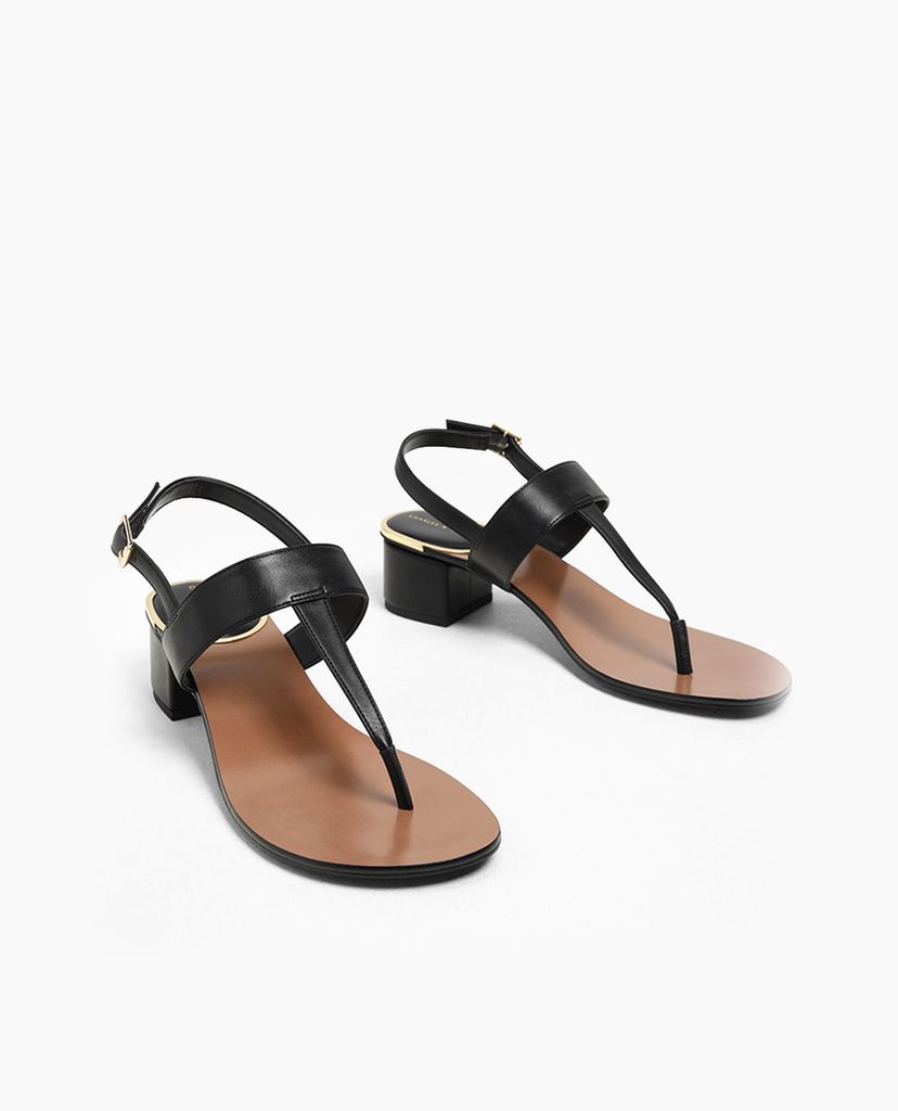 CHARLES & KEITH - Giày sandal Block Heel Thong