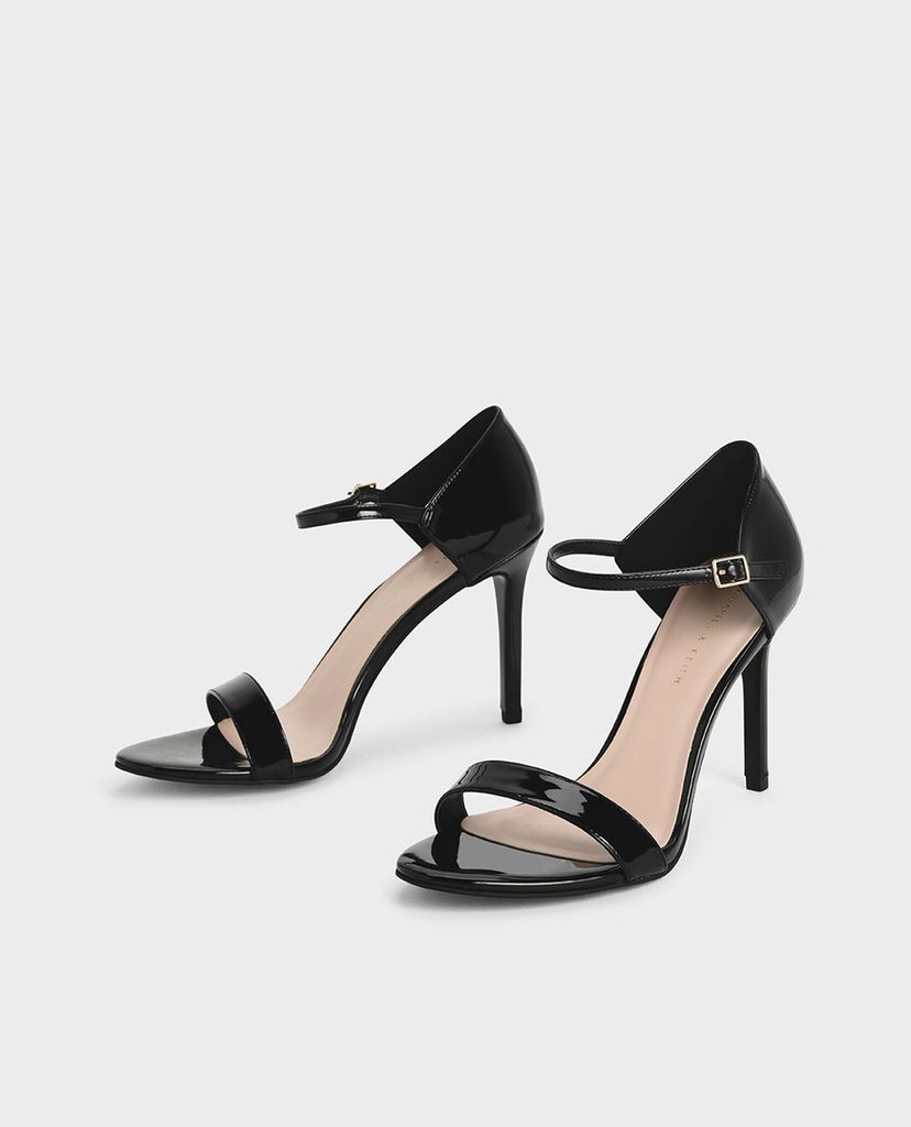 CHARLES & KEITH - Giày cao gót Metallic Ankle Strap Stiletto