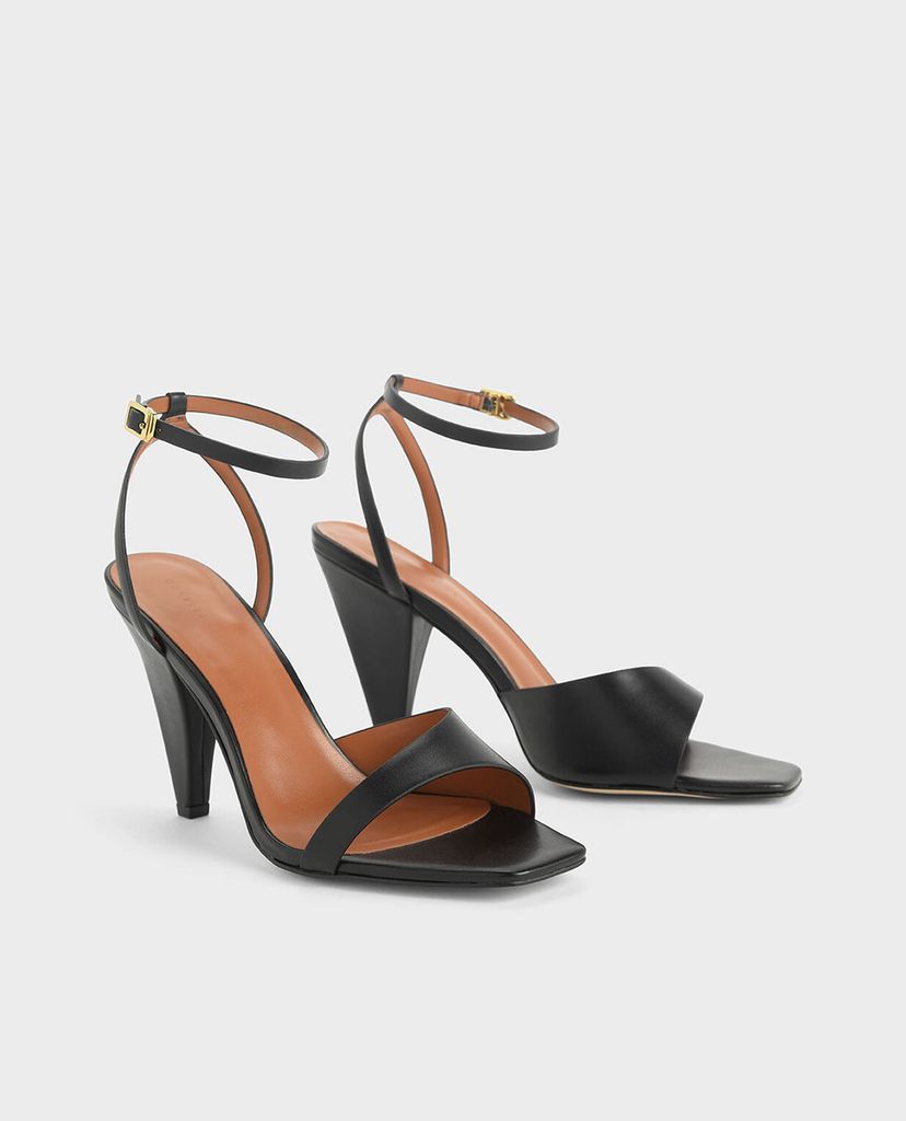 CHARLES & KEITH - Giày cao gót Asymmetric Strap Cone Heel