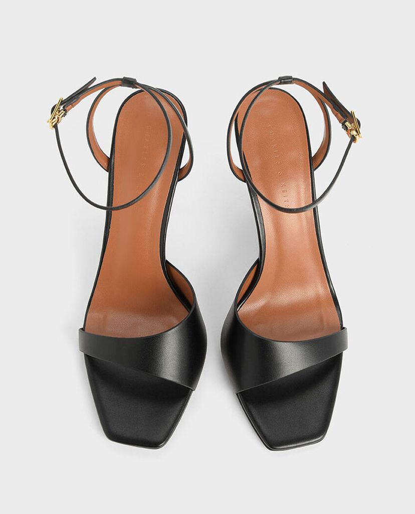 CHARLES & KEITH - Giày cao gót Asymmetric Strap Cone Heel