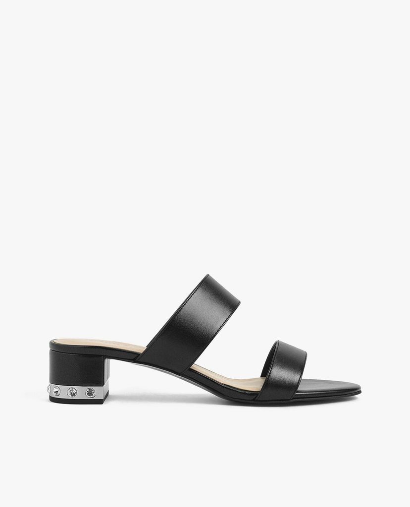 CHARLES & KEITH - Giày sandal nữ cao gót Embellished Block