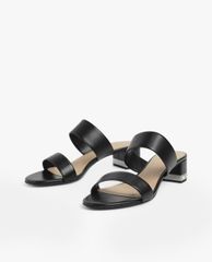 CHARLES & KEITH - Giày sandal nữ cao gót Embellished Block