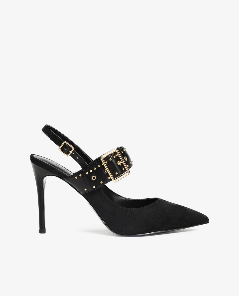 CHARLES & KEITH - Giày cao gót mũi nhọn đính hạt Studded