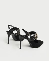 CHARLES & KEITH - Giày cao gót mũi nhọn đính hạt Studded