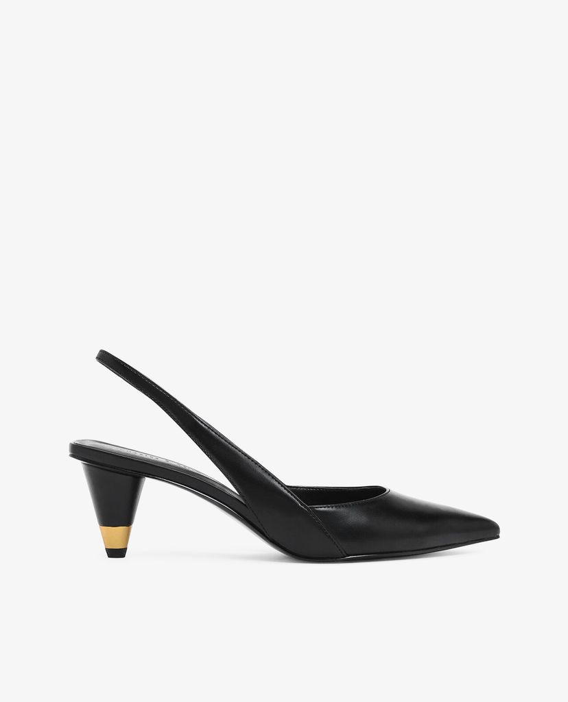 CHARLES & KEITH - Giày cao gót Gold Accent Cone