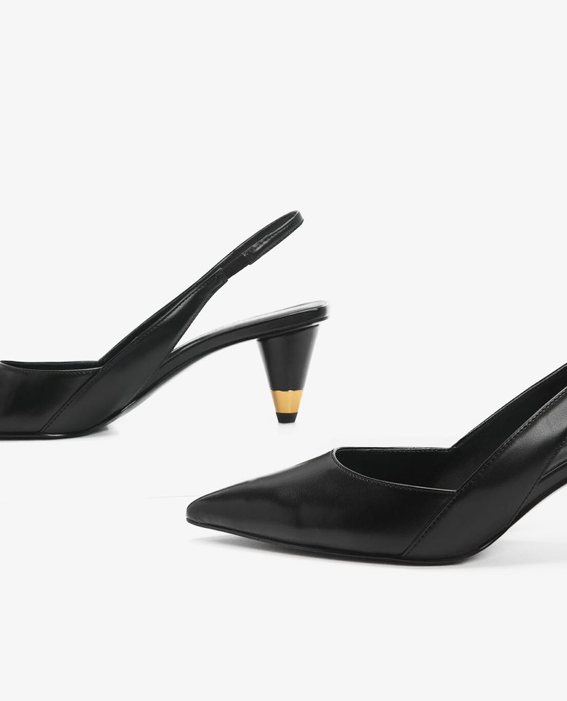 CHARLES & KEITH - Giày cao gót Gold Accent Cone