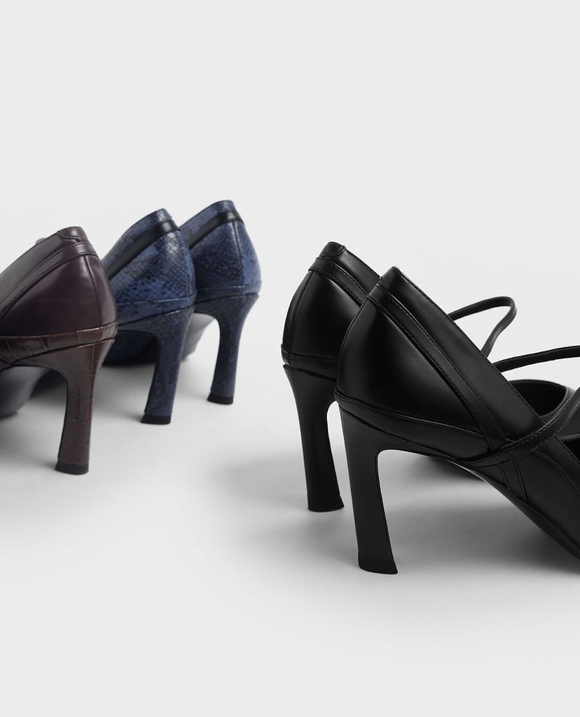 CHARLES & KEITH - Giày cao gót Mary Jane Sculptural