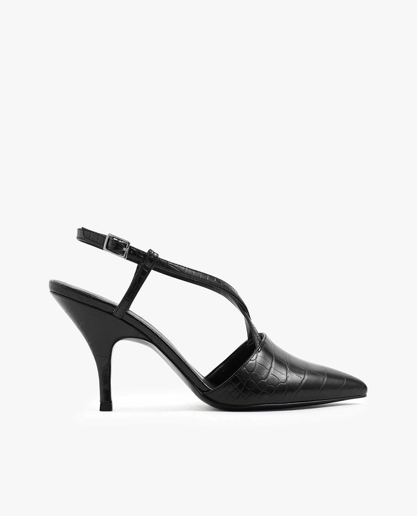 CHARLES & KEITH - Giày cao gót mũi nhọn Criss Cross Strappy