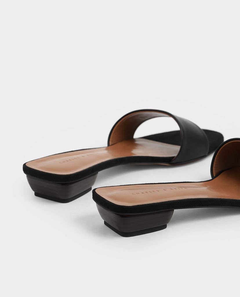 CHARLES & KEITH - Sandal nữ Stacked Heel Slide
